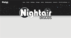 Desktop Screenshot of nightairdiscos.co.uk