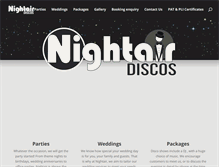Tablet Screenshot of nightairdiscos.co.uk